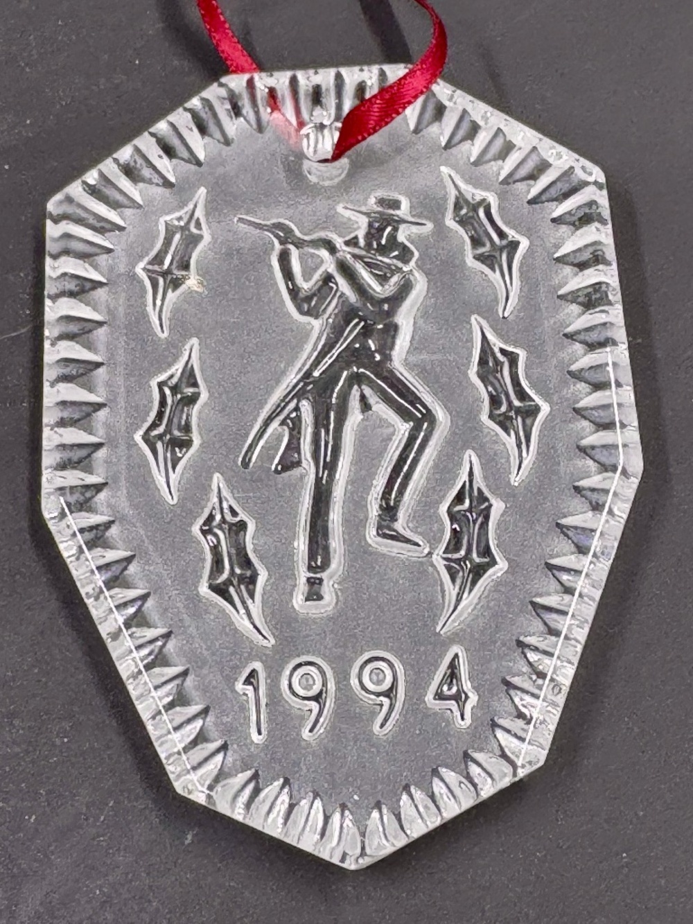 VTG 12 DAYS OF CHRISTMAS - 1994 WATERFORD CHRISTMAS ORNAMENT 12 PIPERS PIPING